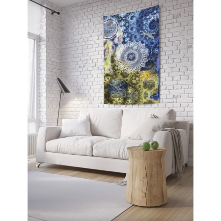 Decorative panel with photo printing "The mysterious dream catcher", vertical, size 150x200 cm