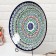 Largan Rishtan ceramics "Patterns", 42 cm, Blue Mix
