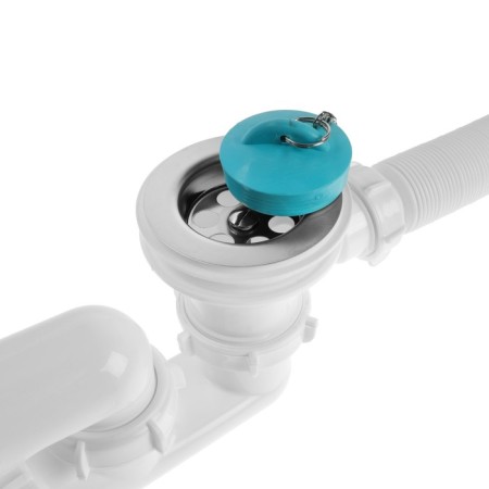 Aquant bath siphon, 1 1/2 "x 40 mm, with release and overflow, adjustable, 40x40/50 mm-2