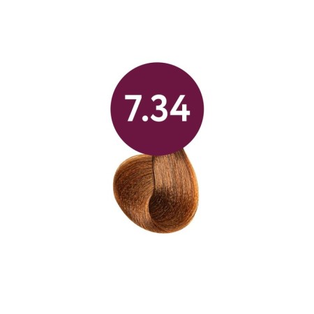 Hair dye OLLIN Professional Megapolis, Besammiac, Oil, Ton 7/34