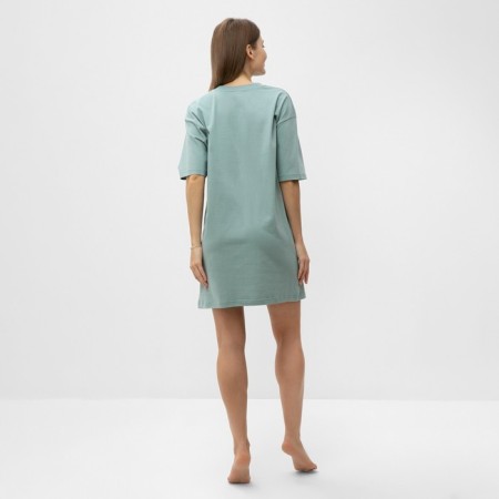 Women's home dress "Coffe", mint color, size 50-2