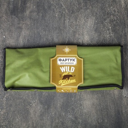 Apron "Wild Kitchen", Green, 63 x 43 cm-4