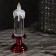 LED figure “red candle” 7 × 20 × 7 cm, plastic, sparkles, batteries AAAX2 (not in the kit), glow warm white
