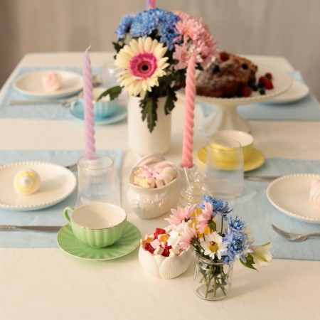 Set of napkins Ethel Color Blue, 30x40 cm - 4 pcs, 100% flax 170 g/m2-2