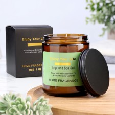 Aromatic candle in the bank 