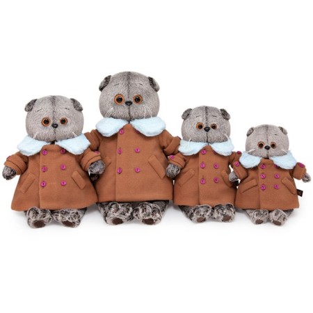Soft toy "Basik", in a fleece coat, 19 cm-4