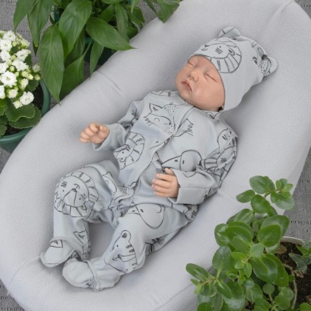 Kinderlitto “Beasts on gray” discharge kit, 4 items, height 50-56 cm-5