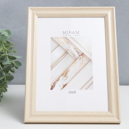 Photo frame Plastic "Mira" 13x18 cm 640245-5, beige (plastic screen)-1