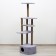 Complex for cats with a claw, corner, with a hammock, 48 x 48 x 171 cm, gray