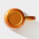 Glass mug, 340 ml, color orange metallic
