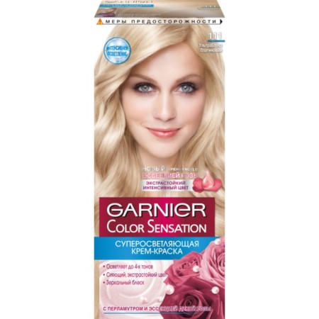 Garnier Color Sensation hair cream, super-grown, tone 111 ultra blonde platinum