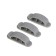 Clamps for wires, 3 pcs, color mix