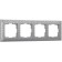 Frame for 4 posts WL07-FRAME-04 Matte Chrome color, Plastic material