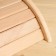 The headrest for the bathhouse and sauna, alder, 40 cm x 35 cm x 12 cm