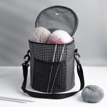 Folloer Bag "Goose Feat", 2 gross, d = 21 cm, 23 cm, black/white cet-1