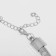 Necklace "chain" stereo, single, silver color, 40 cm