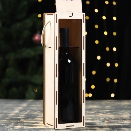 A box for the wine "Magic New Year!" Christmas tree, 34x10x8.6 cm-1