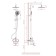 The shower system D&K Bayern fürth DA1523705B18, tropical shower, shower set, black