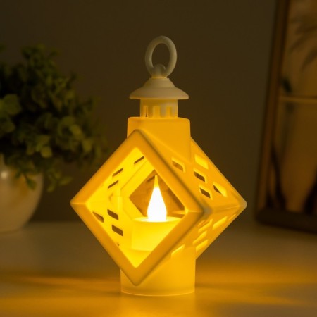 Nightmare "Candle in Cuba" 3xlr1130 White 5x9x14.5 cm Risalux-2