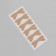 Stickers against ingrown nails, 6 pcs, 4.5 × 1.7 cm, beige color