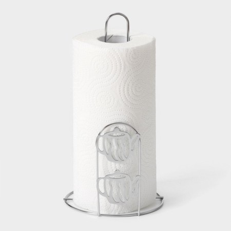 Board for paper towels of the share "Texta", 13.7 × 13.7 × 26, 3 cm, chromium color-1