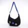 Youth bag with zipper, black color