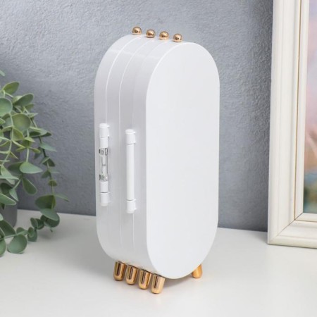 Casket Case for jewelry Plastic "Oval" white 23.5x6.5x11.5 cm-4