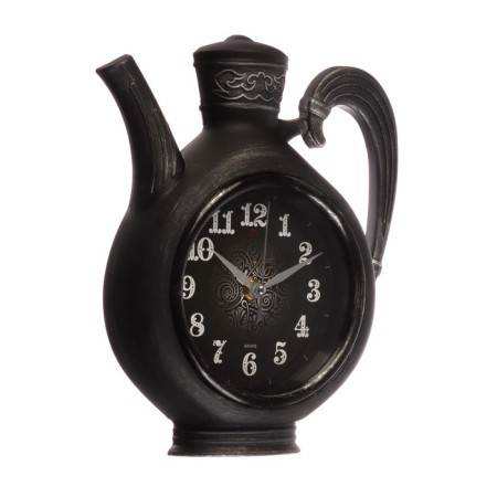 Wall -wall clocks for the kitchen "Sangino", silent, 26.5 x 24 cm, black silver, aa-6
