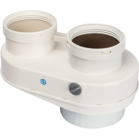 The chimney element Stout SCA-8080-210002, adapter for connecting pipes, DN80/80