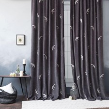 A set of curtains with Liberty selection, size 2x145x270 cm, dark gray color