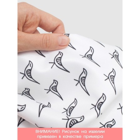 Photostes "Snowflakes on a blue background", Saten, size 145x180 cm, 2 pcs-1