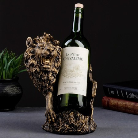 Stand for the bottle "Leo" bronze, 14x19x24cm-4
