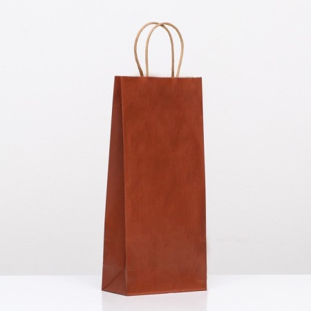Craft package for a bottle, “brown”, 14 x 8 x 32 cm-1