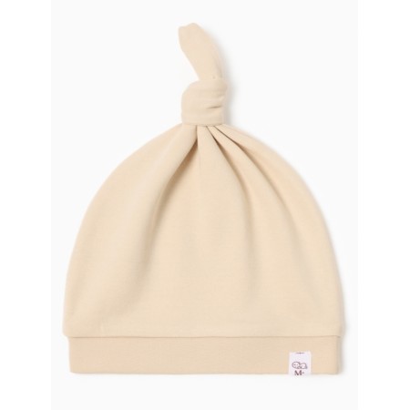 Children's cap with Minaku "Nature" node, beige color, size 44-6