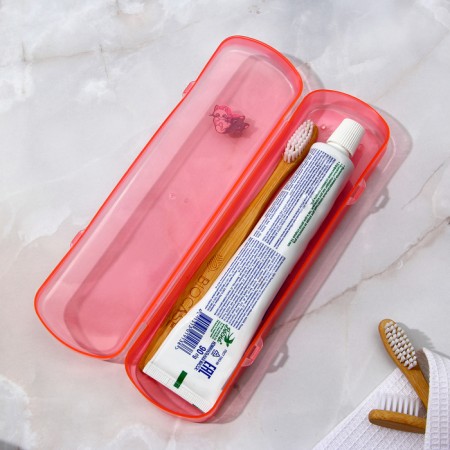 Case for toothbrushes and pasta, pink, 21 x 5.5 cm-3