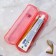 Case for toothbrushes and pasta, pink, 21 x 5.5 cm