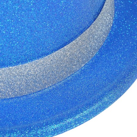 Plastic hat "Enchanting cylinder", rr. 56, blue color-1