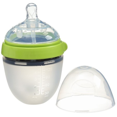 M&B flame bottle, shg Ø70mm, 150 ml., Silicone flask, green color-1