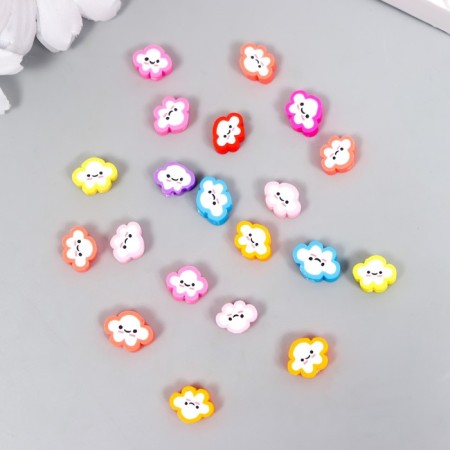 Beads for PVC "Cloud-Smail" Color set 20 pcs 1x1x1 cm