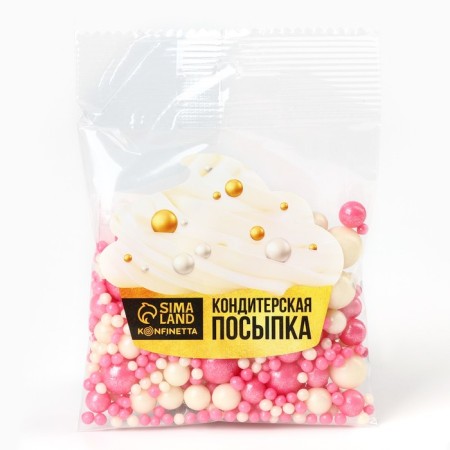 Sprinking confectionery soft: pink, 50 g.-2