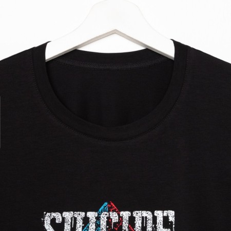 Male T-shirt "Suicide detachment", black color, rr 56-5