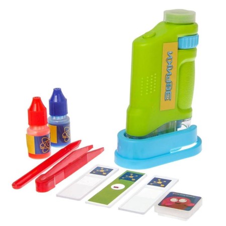 Game set "Microscope", an increase in x80, lighting effects, color mix-3