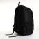 Youth backpack on a zipper, 4 pockets, black color/orange