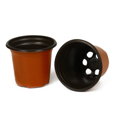 Pot for seedlings, 200 ml, d = 8.5 cm, h = 7.5 cm, terracotta, Greengo-4
