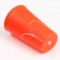Brying toy "ice cream in a glass" for dogs, 13 x 7 cm, red