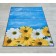 Rosetta Dzhtal carpet, size 110x170 cm, print blue board with daisies