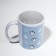Ceramic Pattern mug, 320 ml, white color