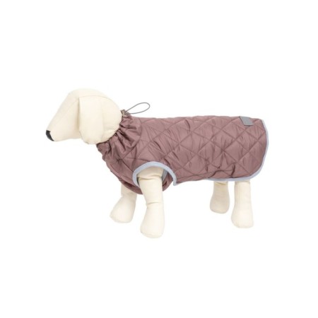 Warm vest for dogs "stitch", size 55 (DS 55, OG 82, Osh 57 cm), brown