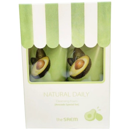 Набор пенок Natural Daily Cleansing Foam Avocado Set 2-1