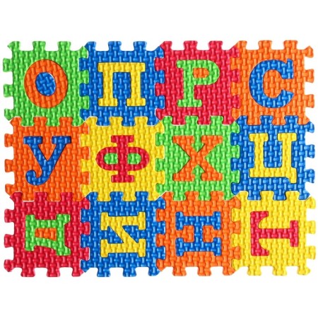Game rug-puzzle, blue tractor-2